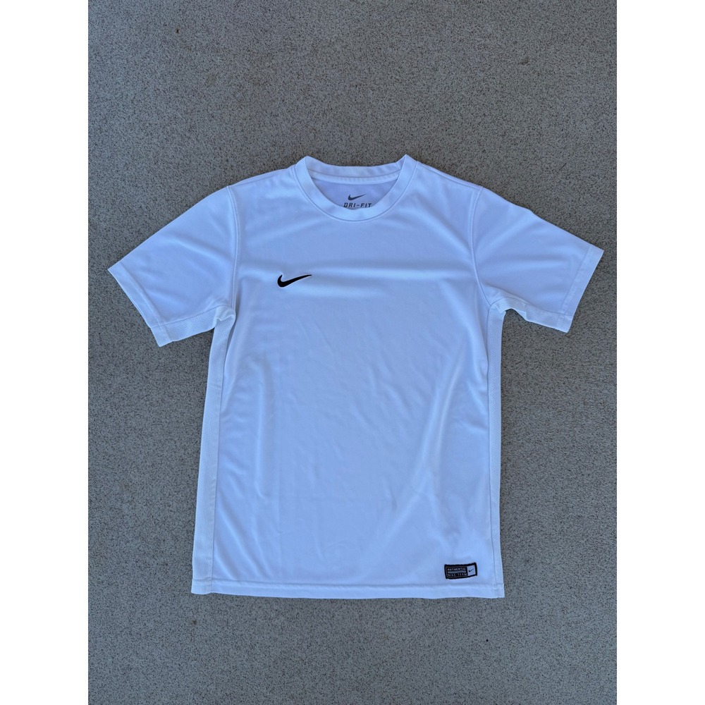 Nike Dri-FIT Kids Large T-Shirt - White Short Sleeve Athleticwear
